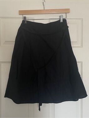 🖤 LOFT Black A-Line Wrap Skirt 🖤